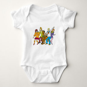 Whole Gang 13 Mystery Inc Baby Bodysuit