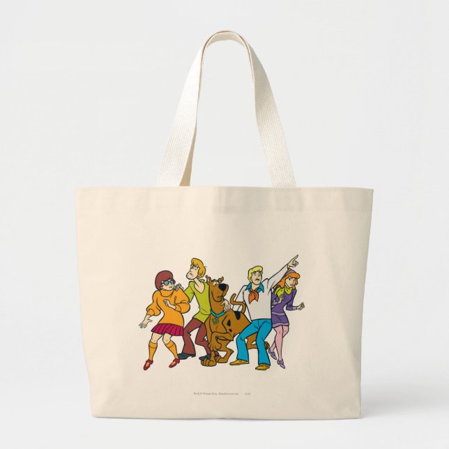 Whole Gang 13 Mystery Inc Large Tote Bag (Front)