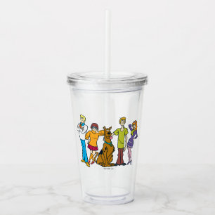 Whole Gang 14 Mystery Inc Acrylic Tumbler