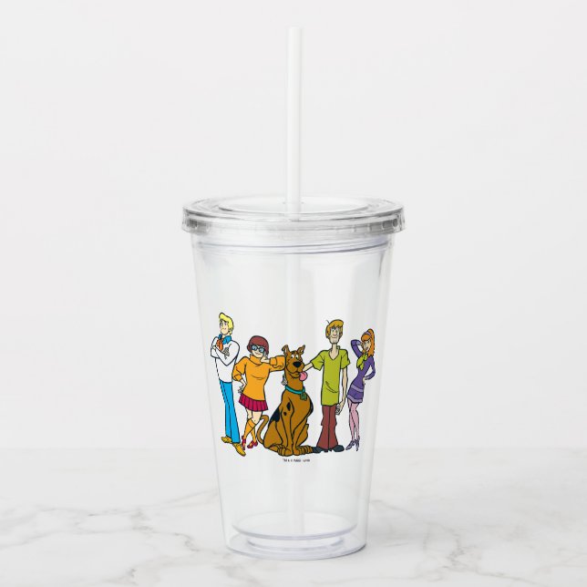 Whole Gang 14 Mystery Inc Acrylic Tumbler (Front)