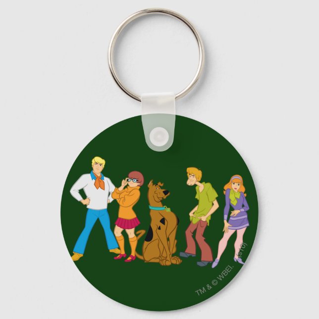 Whole Gang 15 Mystery Inc Keychain (Front)