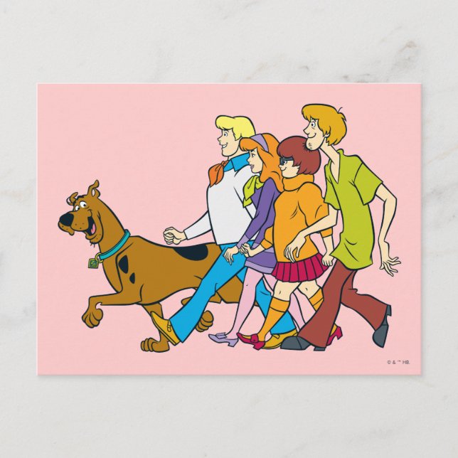 Whole Gang 18 Mystery Inc Postcard (Front)