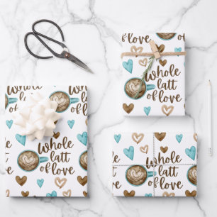 Whole Latt Of Love Wrapping Paper Sheets 