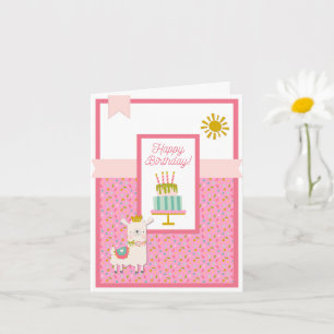 Whole Llama Fun Happy Birthday Card