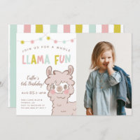Whole Llama Fun Kids Birthday Party Photo