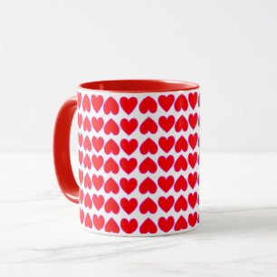 Whole Lotta Love Romantic Red Hearts Galore Mug