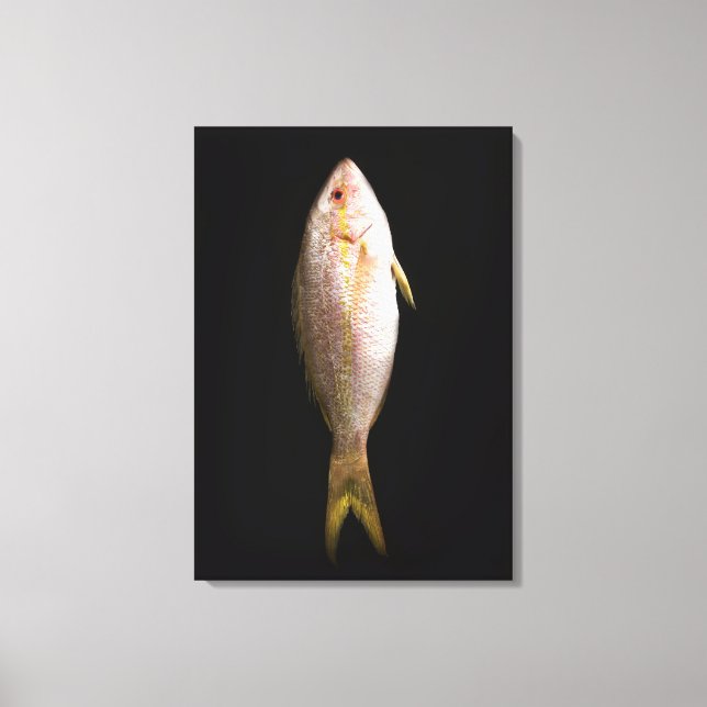 Whole Sea Bass Canvas Print (Front)