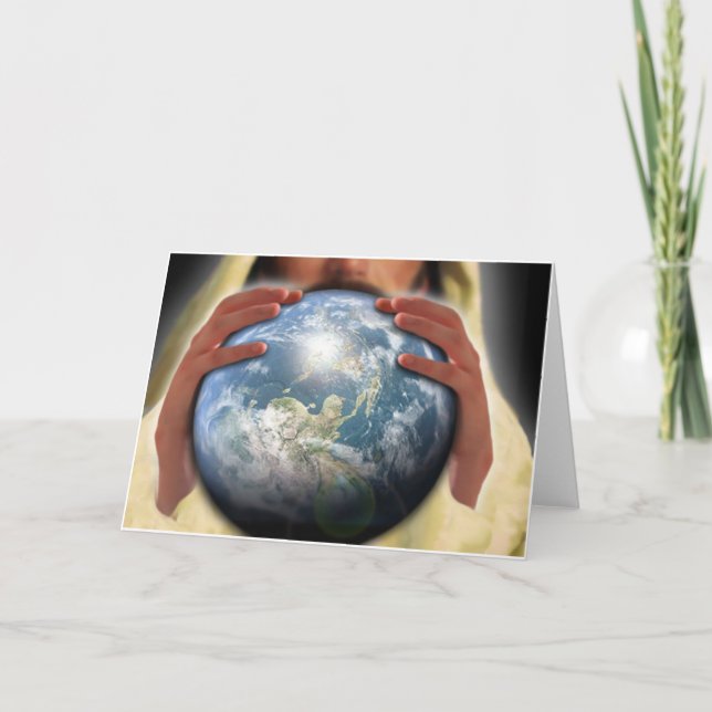 Whole World in His Hands Holiday Card (Front)