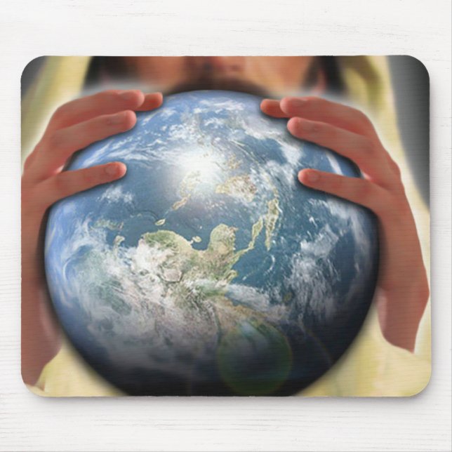Whole World in His Hands Mouse Pad (Front)