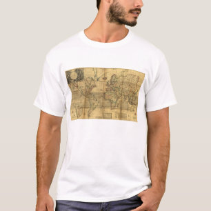 Whole World Map by Herman Moll (1719) T-Shirt
