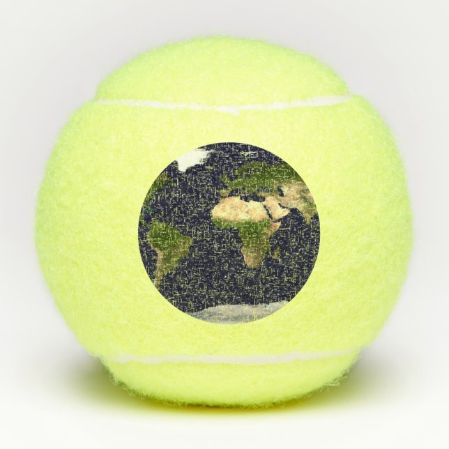 Whole World - Planet Earth Tennis Balls (Front)