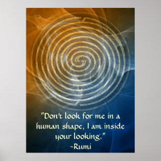 Wholeness-Rumi and Poetic Art Poster