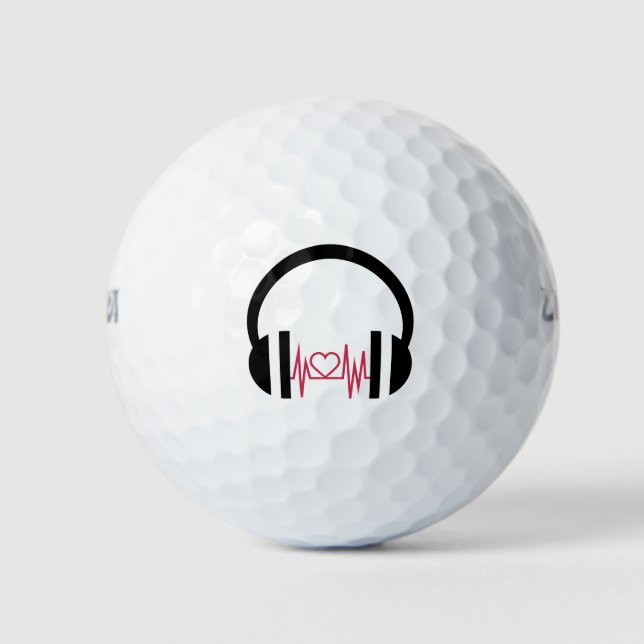 Wholesale Funny Music T-Shirts Golf Balls (Front)