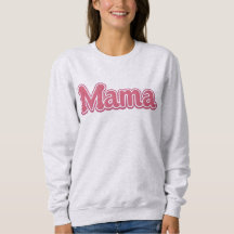 Wholesome MAMA Pink Sweatshirt, Mom Life Jumper,