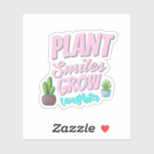 Wholesome Plant Quote Sticker 