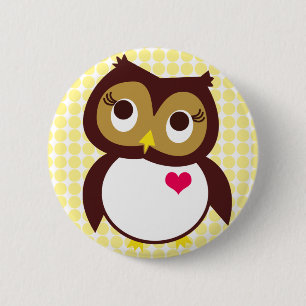 Whoo Loves You 2 Inch Round Button