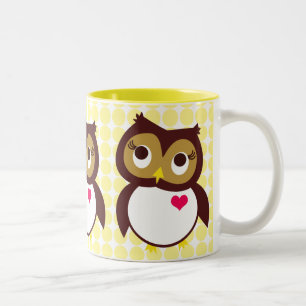 Whoo Loves You Two-Tone Coffee Mug