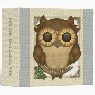 Whoolio le hibou mignon 2" classeur fait sur