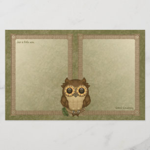 Whoolio The Cutest Owl Notepaper Stationery