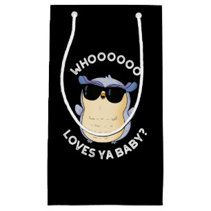 Whooo Loves Ya Baby Small Gift Bag