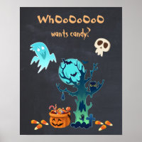 WhOoOoO Wants Candy? Spooky Halloween Scene