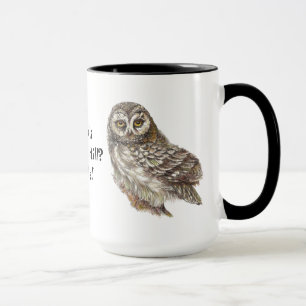 Whooo's Over the Hill, Not Me, Fun Old Owl Humor Mug
