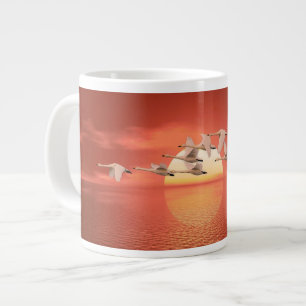 Whooper Swans Large Coffee Mug
