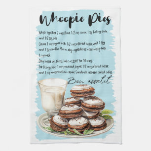 Whoopie Pies Baking Recipe Kitchen Towel