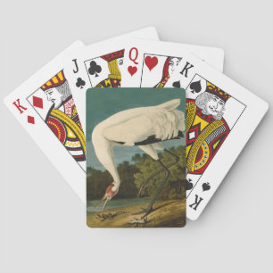 Whooping Crane Audubon Bird Painting Playing Cards