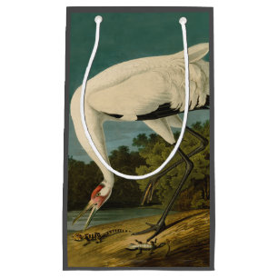 Whooping Crane Audubon Bird Painting Small Gift Bag
