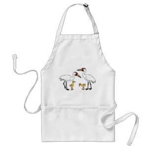 Whooping Crane Family Standard Apron