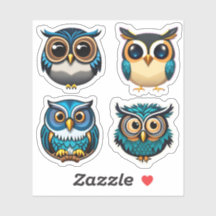 "Whoo's Adorable?" Pack #2 of Cute Cartoon Owls