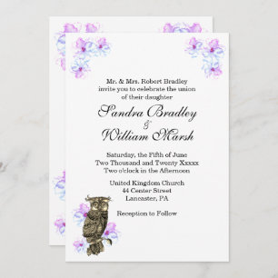 Whoos Getting Married Unique Owl Wedding Invitation