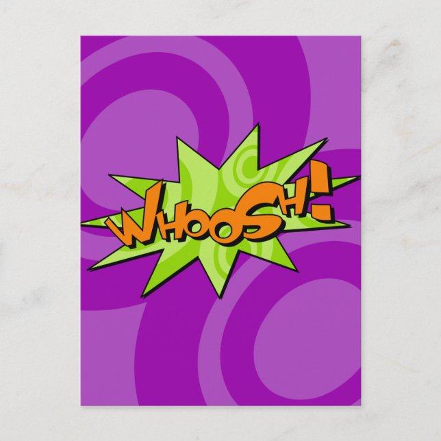 Whoosh Comic Book Postcard (Front)