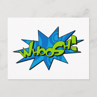 Whoosh Comic Book Postcard
