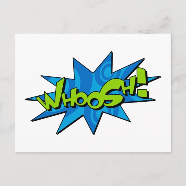 Whoosh Comic Book Postcard (Front)