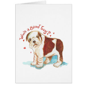 Who's A Good Boy Card