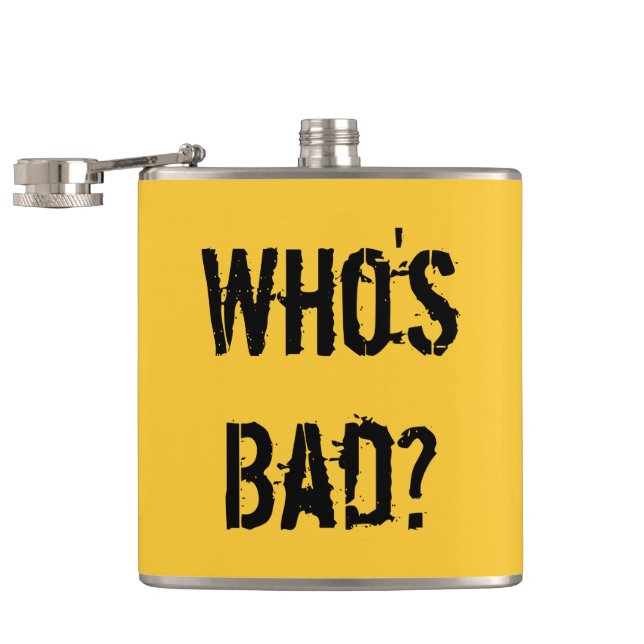 Who's Bad? Hip Flask (Opened)