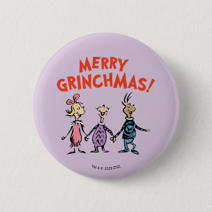 Whos Holding Hands Merry Grinchmas 2 Inch Round Button