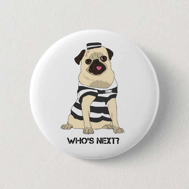Who's Next? Oppose BSL Button. 2 Inch Round Button (Front)