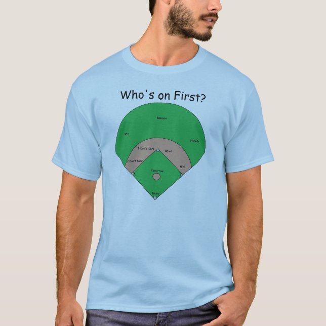 Who's on First? Light T-Shirt (Front)