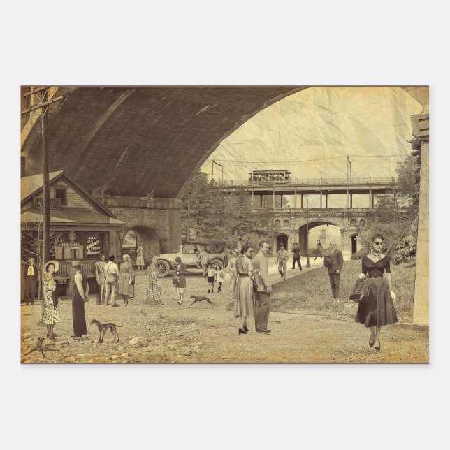 Who's that girl? wrapping paper sheet (Front)