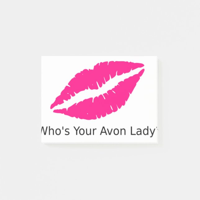 Who's Your Avon Lady Lips Post-it Notes (Front)