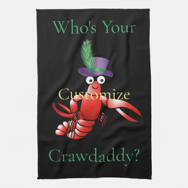 Who's Your Crawdaddy? Thunder_Cove Kitchen Towel (Vertical)