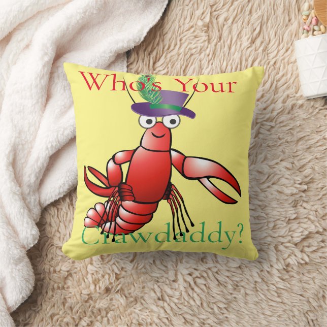 Who's Your Crawdaddy? Thunder_Cove Throw Pillow (Blanket)