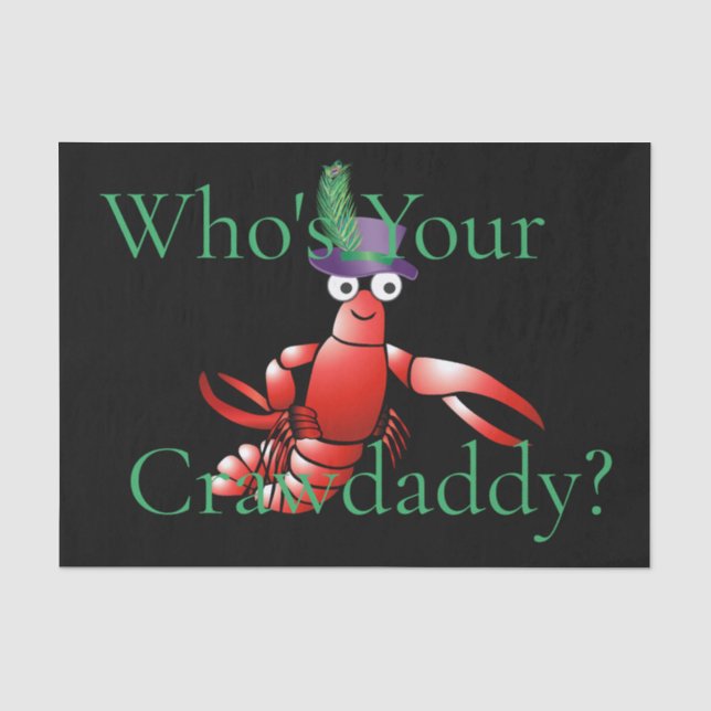 Who's Your Crawdaddy? Thunder_Cove Tissue Paper (Front)