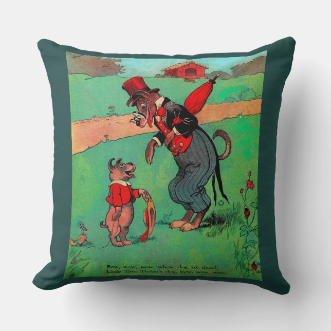 whose dog art thou? throw pillow (Front)