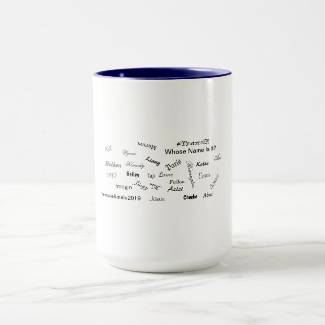 Whose Name Is It? Mugs with Unisex Names (Center)