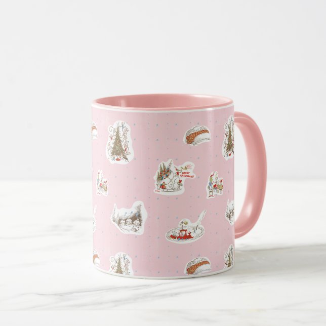 Whoville Christmas Vignette Pattern Mug (Front Right)