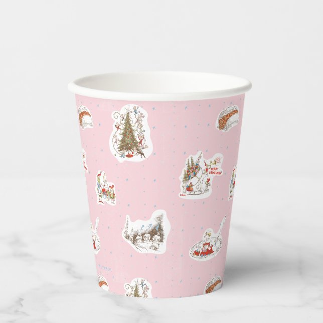 Whoville Christmas Vignette Pattern Paper Cups (Front)